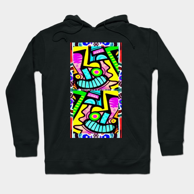 Rap Faces Urban  Graffiti Hoodie by LowEndGraphics